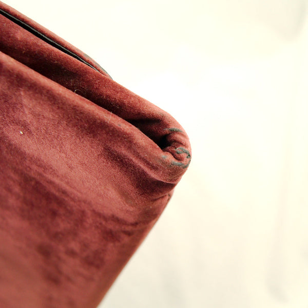 80s does 1940s Plum Clutch Bag Cats Like Us