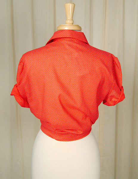 80s does 1940s Ruffle Blouse Cats Like Us