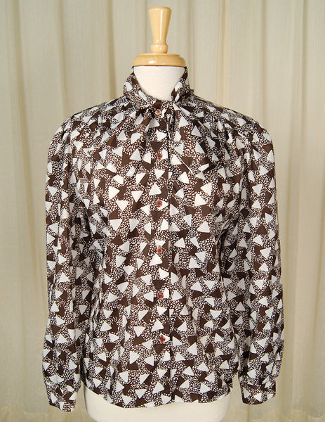 80s does 1940s Triangle Blouse Cats Like Us