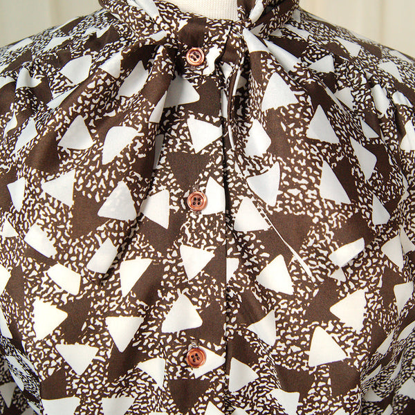 80s does 1940s Triangle Blouse Cats Like Us