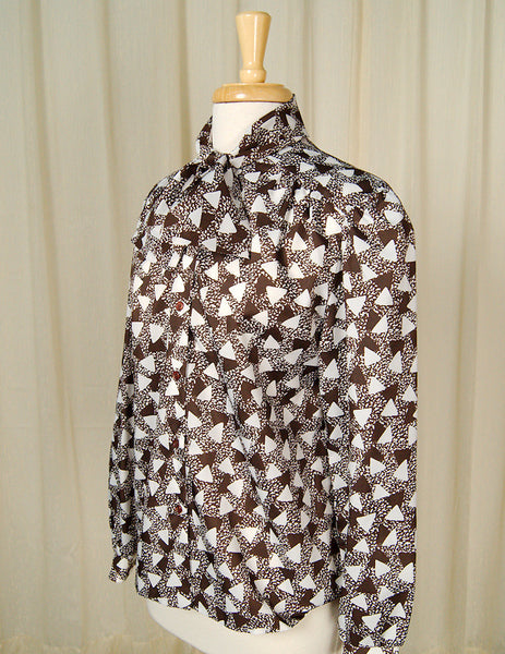 80s does 1940s Triangle Blouse Cats Like Us