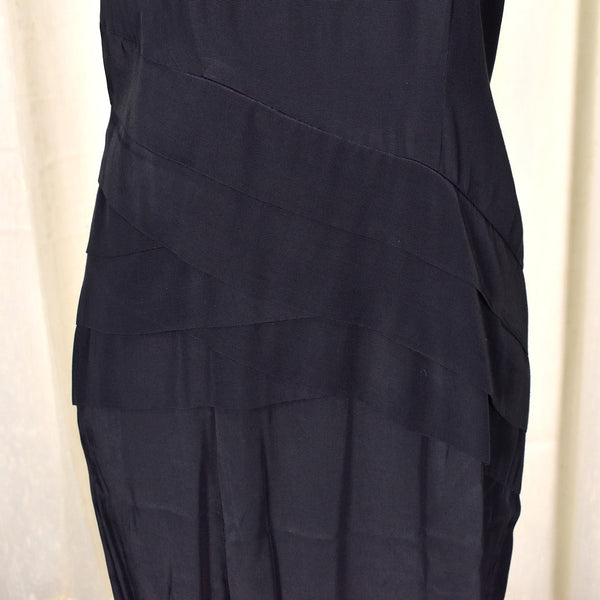 80s does 1940s Vintage LBD Wiggle Dress Cats Like Us