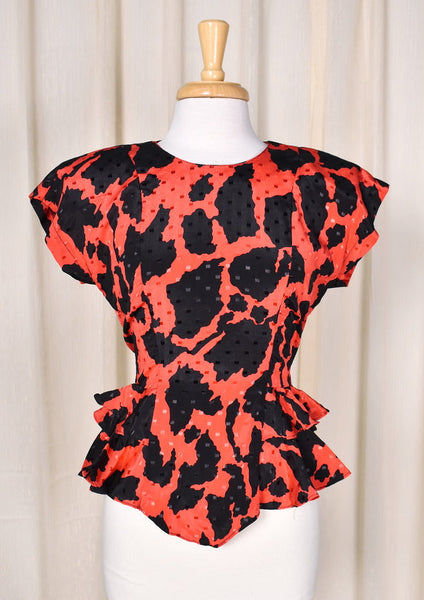 80s does 1940s Vintage Red & Blk Set Cats Like Us