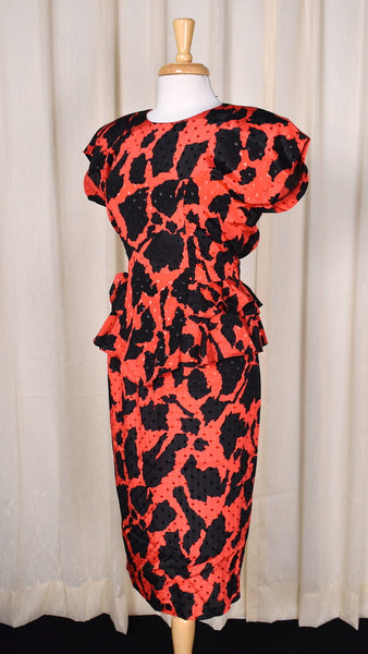 80s does 1940s Vintage Red & Blk Set Cats Like Us