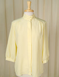 Cats Like Us 80s does 1940s Yellow Blouse