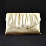 Cats Like Us 80s does 1950s Gold Vintage Clutch Bag