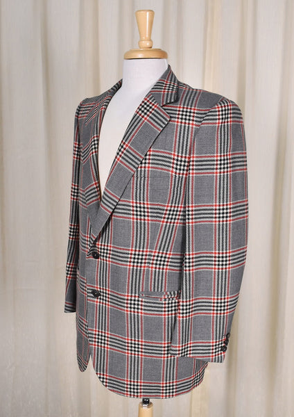 80s does 1950s Vintage Gray Blazer Cats Like Us