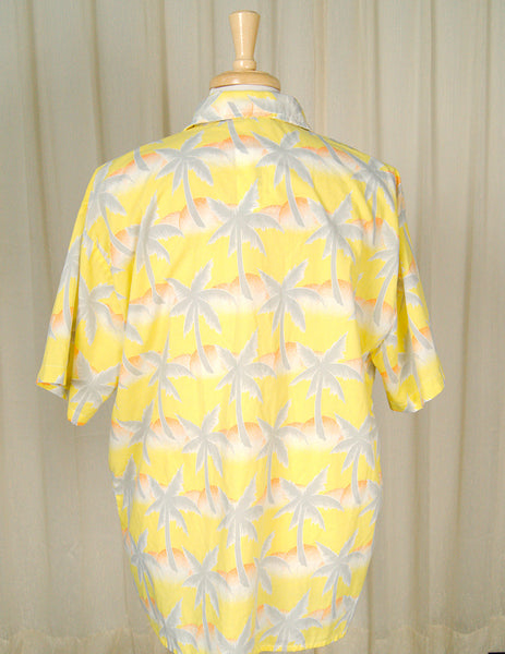 80s does 1960s Palm Tree Shirt Cats Like Us