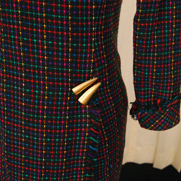 80s does 1960s Rainbow Dress Cats Like Us