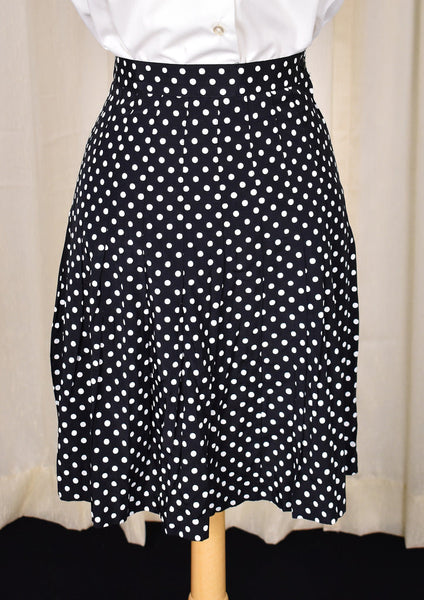 90s does 1950s Vintage Polka Dot Skirt Cats Like Us