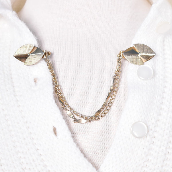 Abstract Leaf Vintage Sweater Clips Cats Like Us