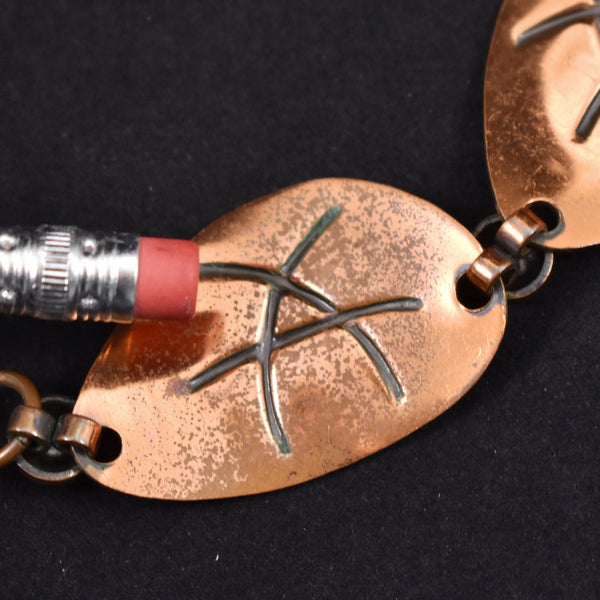 Abstract Vintage Copper Jewelry Set Cats Like Us