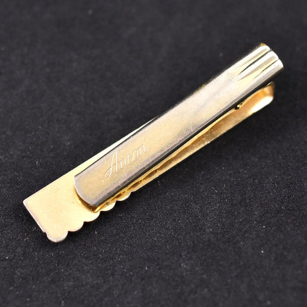 Abstract Vintage Gold Ball Tie Bar Cats Like Us