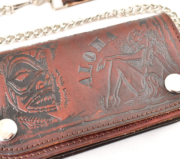 Aloha Pinup Tiki Chain Wallet Cats Like Us