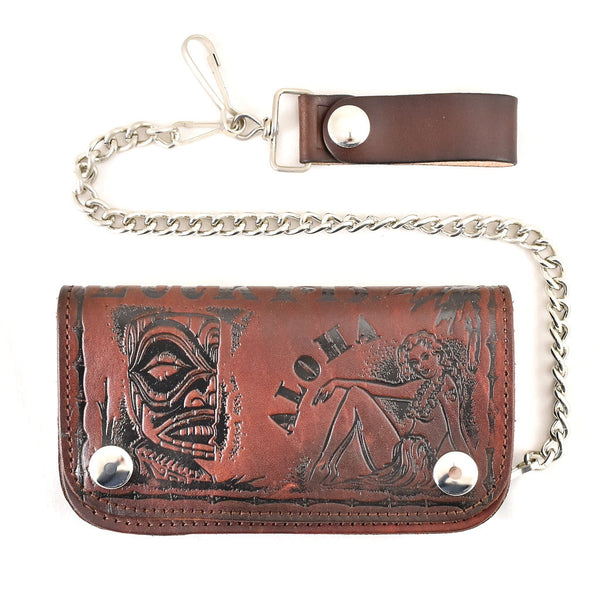 Aloha Pinup Tiki Chain Wallet Cats Like Us