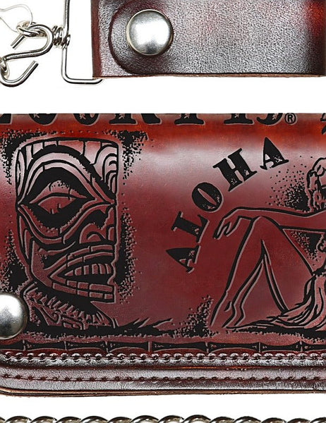 Aloha Pinup Tiki Chain Wallet Cats Like Us