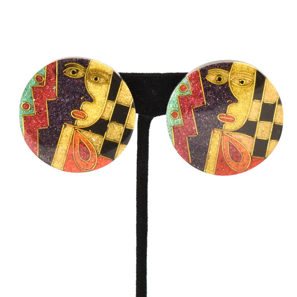Artsy Faces Mosaic Earrings Cats Like Us