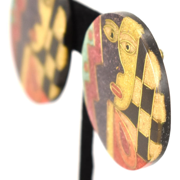 Artsy Faces Mosaic Earrings Cats Like Us