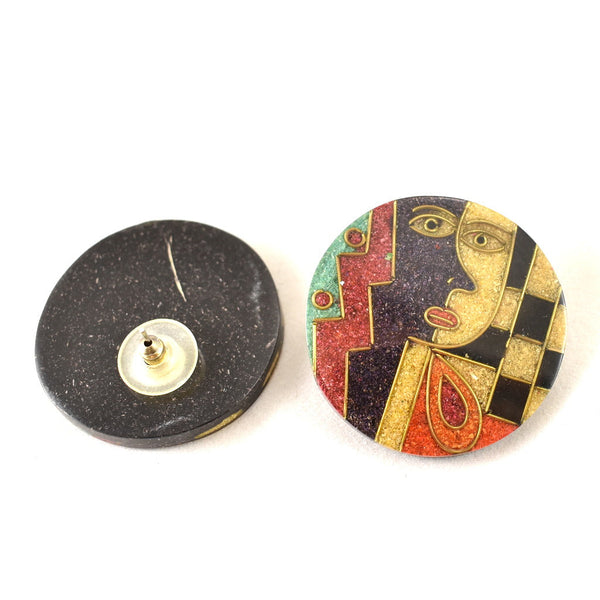 Artsy Faces Mosaic Earrings Cats Like Us