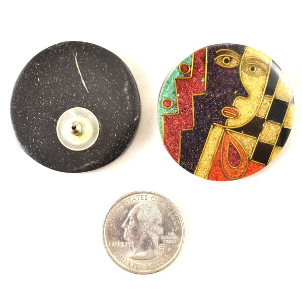 Artsy Faces Mosaic Earrings Cats Like Us