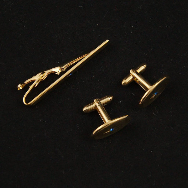 Atomic Cuff Links & Tie Bar Set Cats Like Us