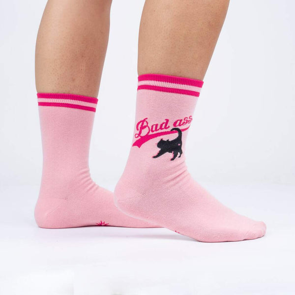 Bad Ass Cat Crew Socks Cats Like Us
