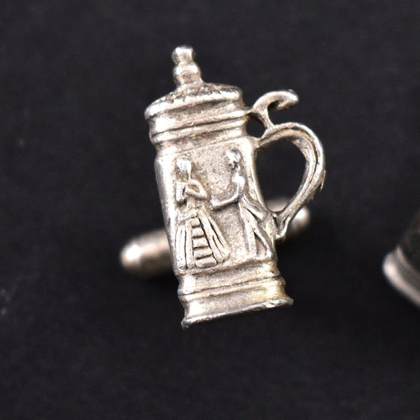 Beer Stein Cuff Links Cats Like Us