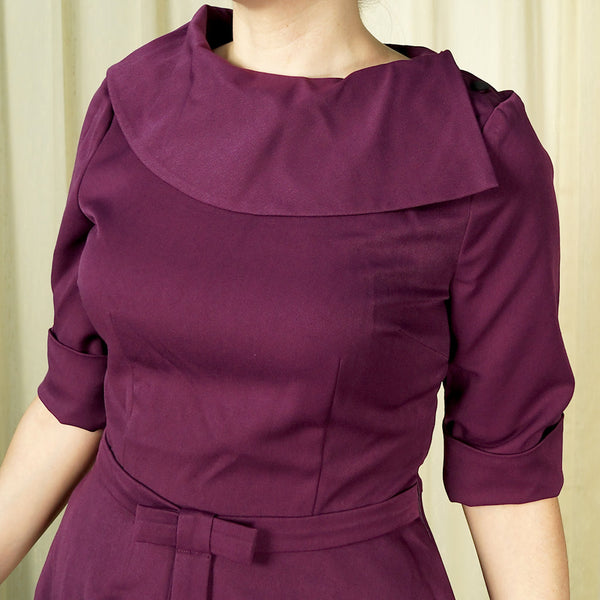 Belle Fur Collar Swing Dress Cats Like Us