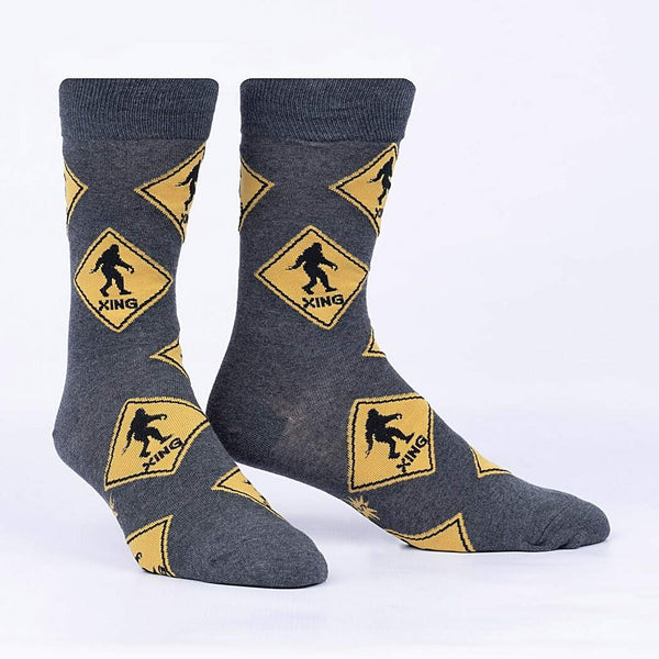 Bigfoot Xing Crew Socks Cats Like Us