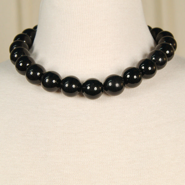 Black Bead Necklace Cats Like Us