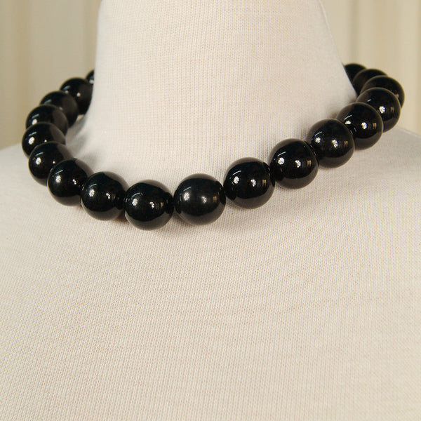 Black Bead Necklace Cats Like Us