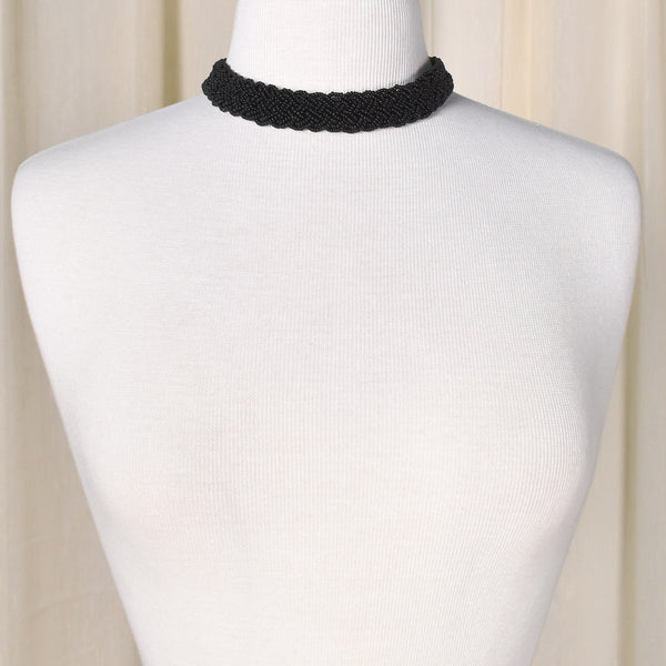 Black Braided Bead Necklace Cats Like Us