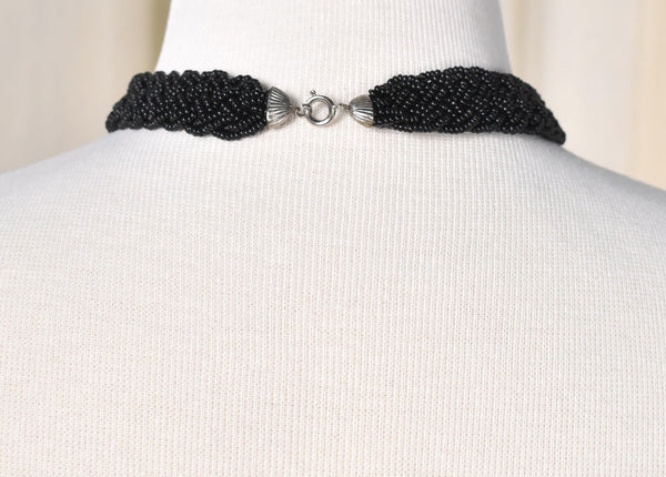 Black Braided Bead Necklace Cats Like Us