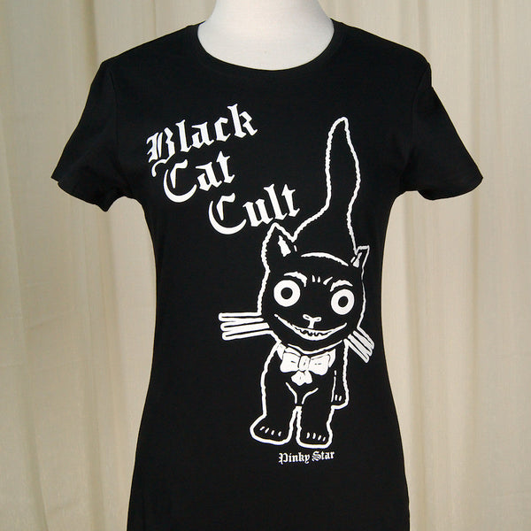 Black Cat Kitty Cult T Shirt Cats Like Us