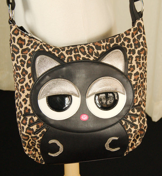Black Cat Leopard Crossbody Bag Cats Like Us
