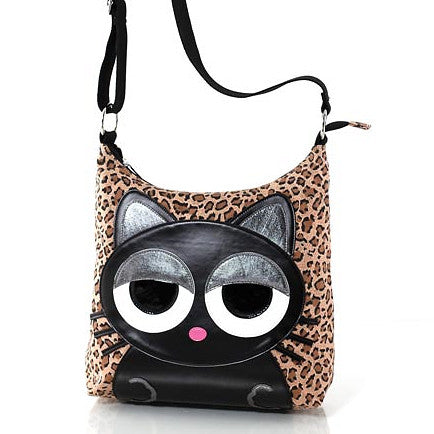 Black Cat Leopard Crossbody Bag Cats Like Us