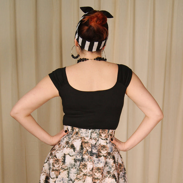 Black Isabel Sweetheart Top Cats Like Us