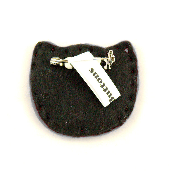 Black Kitty Pin in Girly Pink Cats Like Us