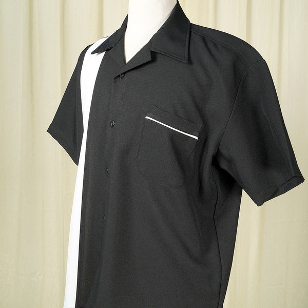 Black Single Bowling Shirt Cats Like Us