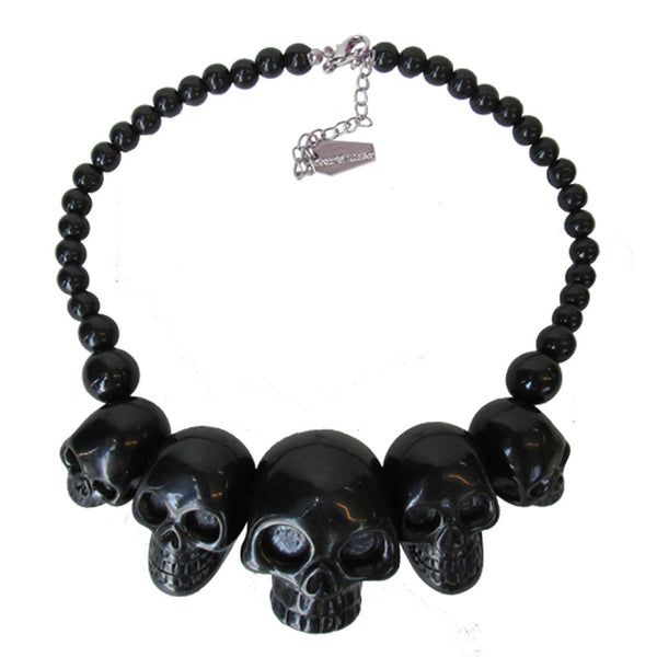 Black Skull Necklace Cats Like Us