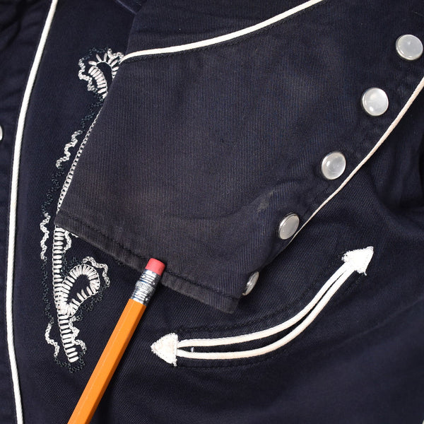 Black Swirl Embroidered Western Shirt Cats Like Us