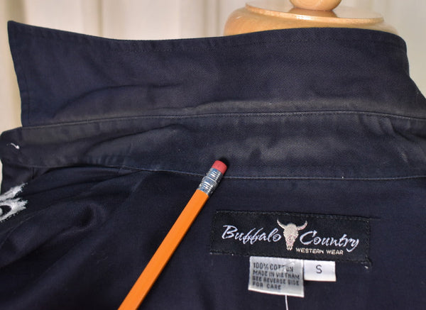 Black Swirl Embroidered Western Shirt Cats Like Us