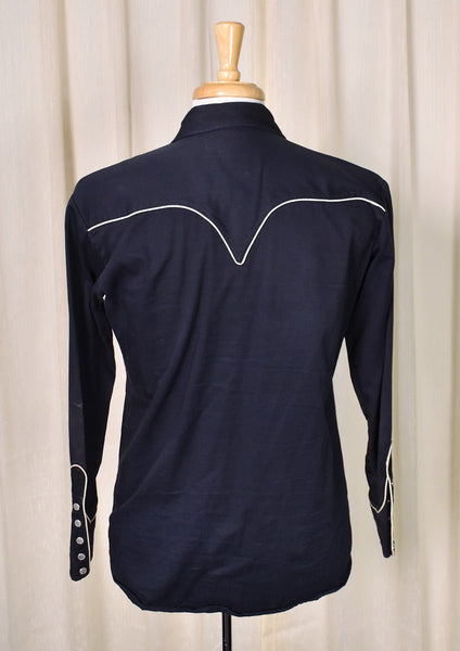 Black Swirl Embroidered Western Shirt Cats Like Us