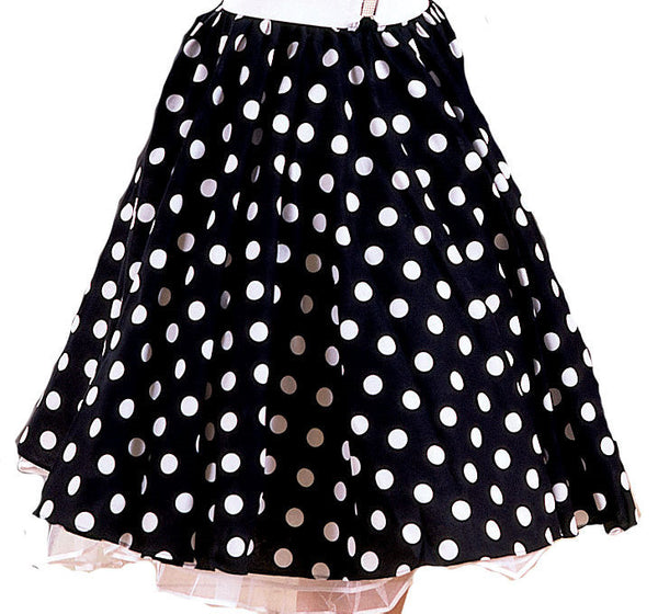 Black & White Dot Circle Skirt Cats Like Us