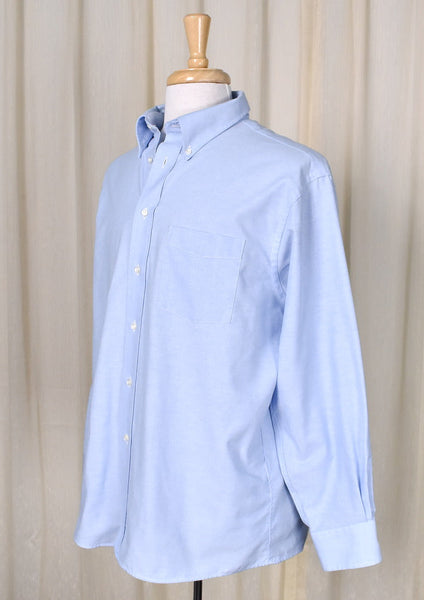 Blue Chambray LS Oxford Shirt Cats Like Us