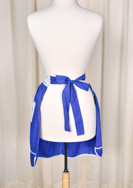 Blue Hearts Half Apron Cats Like Us