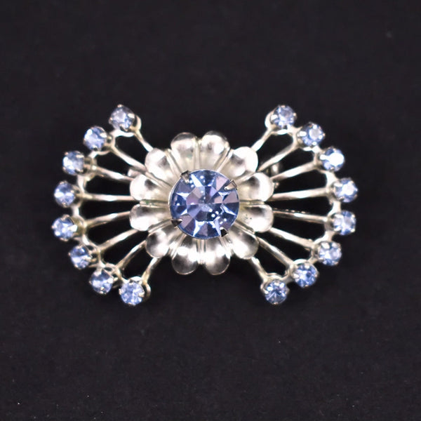 Blue Rhinestone Spray Brooch Cats Like Us