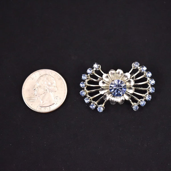 Blue Rhinestone Spray Brooch Cats Like Us