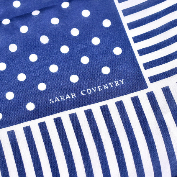 Blue & White Coventry Scarf Cats Like Us