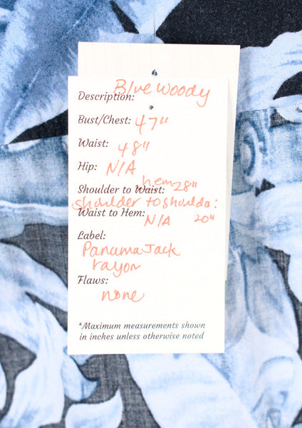 Blue Woody Aloha Shirt Cats Like Us